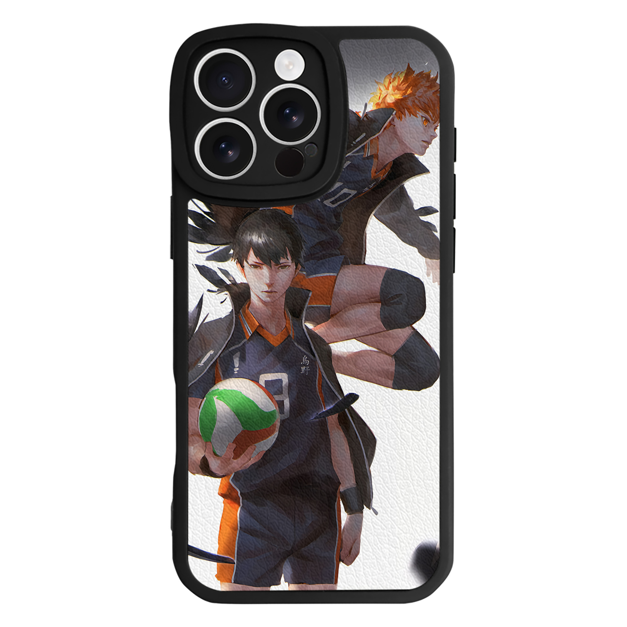 （画像用） ハイキュー!! Haikyu!! 【iPhone 16シリーズ対応】シリコンスマホケース（レザー調） 材質：シリコン